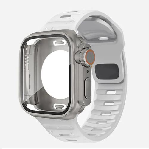 360 Waterproof Case+silicone Strap For Apple Watch 9 8 7