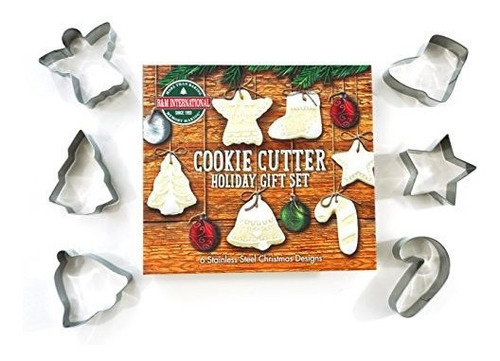 R&m International Cookie Cutter Holiday Gift Set, 6-piece St