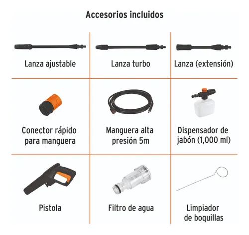 Set Hidrolavadora 1500psi + Aspiradora 6 Galones Truper