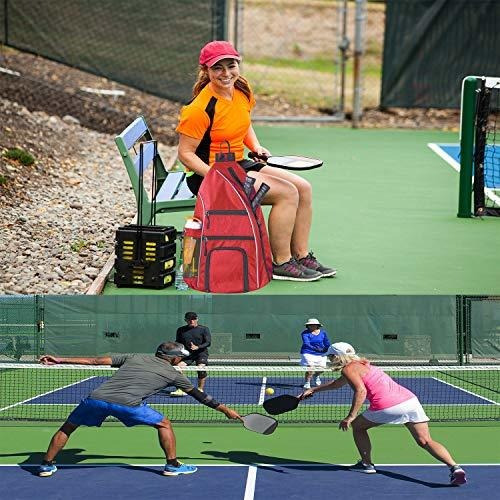 Imagen 7 de 7 de Llywcm Pickleball Bag | Sling Bags Mochila Reversible Cro