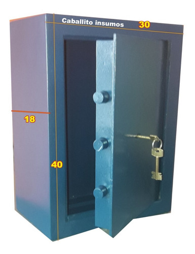 Caja Fuerte Abulonar Arrimar 30x40x18 Cm Reforzada