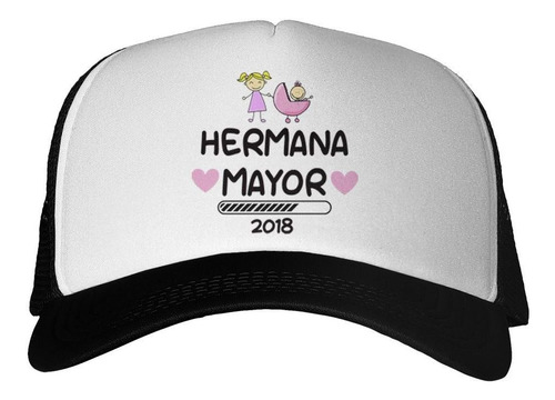 Gorra Frase Hermana Mayor Bateria Cargando