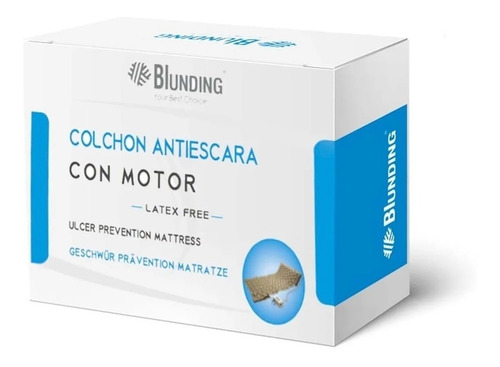 Imagen 2 de 3 de Colchón Antiescaras Con Motor Tamaño 1 1/2 Plaza - Blunding