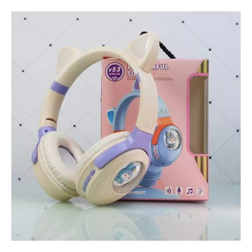 Lindos Auriculares Inalámbricos Con Orejas De Gato