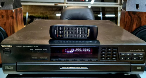 Compact Disc Player Technics Sl-pd5 Cd 5 Discos Cont Remoto (Usado)