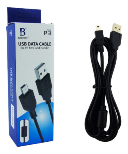Cable De Carga Para Joystick Playstation 3, Mini Usb 1.8mts.