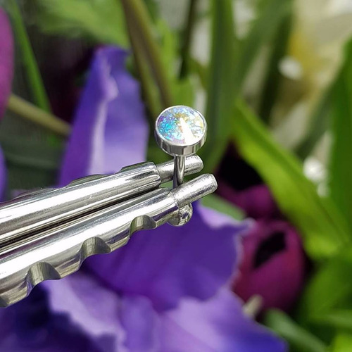 Imagen 3 de 3 de Piercing Lengua Strass Grande Piercing Argentina ®