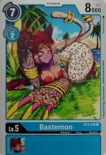 Digimon Tcg Bastemon Bt3-028 Uncommon