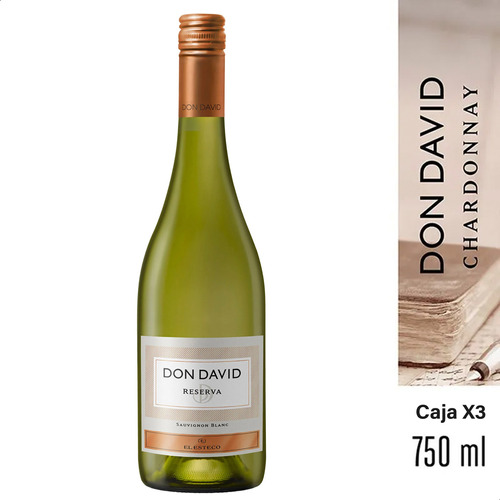 Vino Blanco Don David Chardonnay - Caja X3