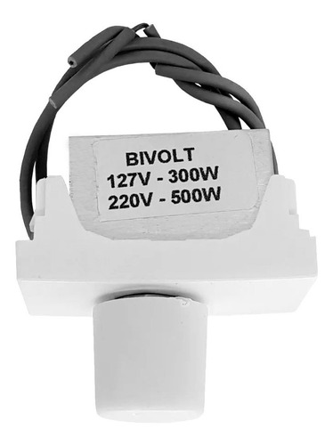 Imagem 2 de 5 de Dimer Rotativo Módulo Branco Bivolt Até 500w Pial Plus Roma