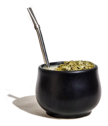 Vaso Matero Argentino Ceramica Green Yerba Mate, Te, Tisanas