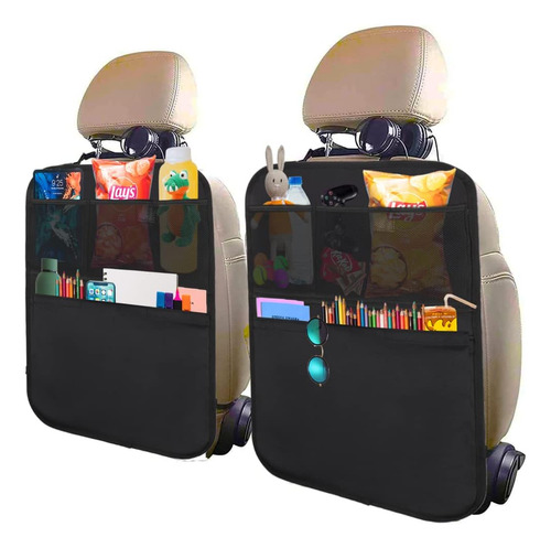 Protector De Asiento Trasero Para Niños, Paquete De 2 Con Or