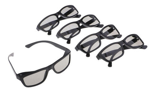 Lentes 3d Pasivas Polarizadas Negro