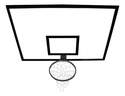 2 Tabelas Basquete 1,80 X 1,20 Com Aro E Rede Sports