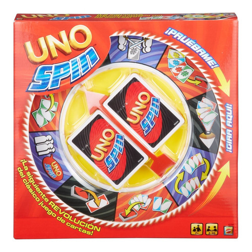 Mattel Uno Spin Giratorio - Juego De Mesa Original