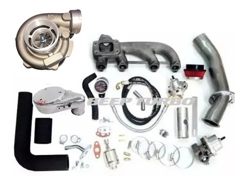 Kit Turbo Ap Efi  C Ar Ou Dh Com Turbina Zr42/63 Programavel