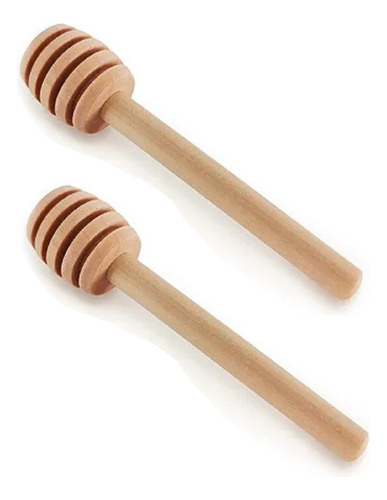 Kit 2 Colher Pega Mel Em Madeira Café Lanche Casa E Cozinha Cor Bege