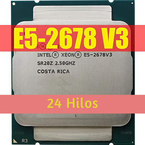 Combo Server X99+ E5 2678 V3 (24 Hilos) + 32 Ram Negro