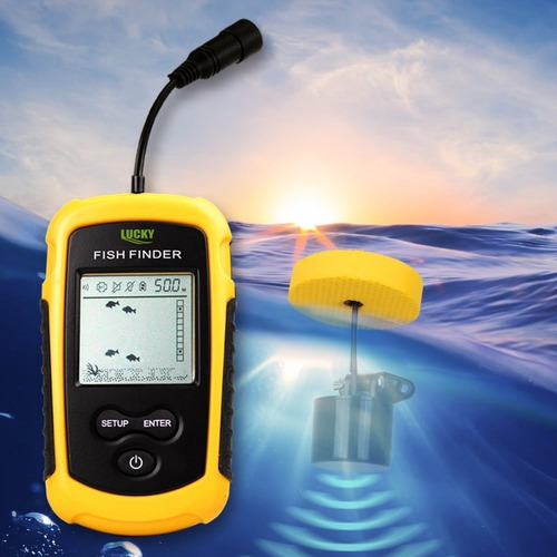 Localizador P/ Peixe Sonar Portátil Com Sonda Para Pesca