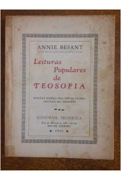 Livro Leituras Populares De Teosofia - Annie Besant [1945]