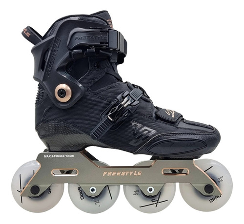 Patin Freestyle Yjs New Negro Carbono