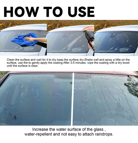 Limpiador De Vidrio Z Ceramic, Repelente Al Agua Y Protector
