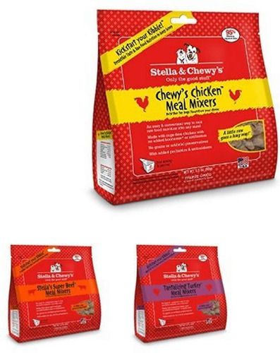 Stella  Chewy Freeze-dried Raw De La Comida Mezclador Dog Fo