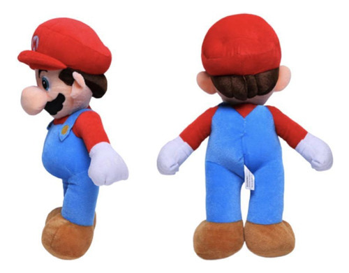 Super Mario Bros Boneco Pelúcia 25cm Luigi Toad