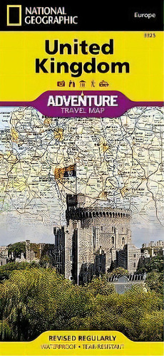 United Kingdom : Travel Maps International Adventure Map, De National Geographic. Editorial National Geographic Maps En Inglés