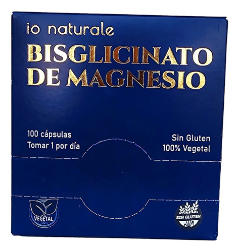 Blistera Bisglicinato De Magnesio 100c Sin Tacc Io Naturale Sabor Neutro
