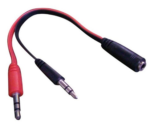 Cable Sonido Divisor Tristereo 1 Hembra A Dos Machos 3.5mm