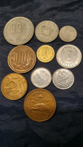 Monedas Mexico Bolivia Chil Venezuela Brasil Precio Unidad.