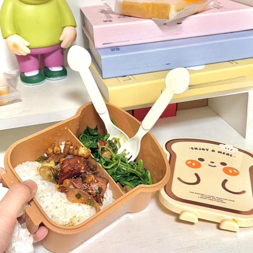 Lunch Box Case De Almacenamiento De Alimentos Fáciles Pan