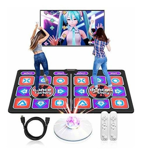 Ueevii Double Dance Mat For Kids Adults,multi-function Game