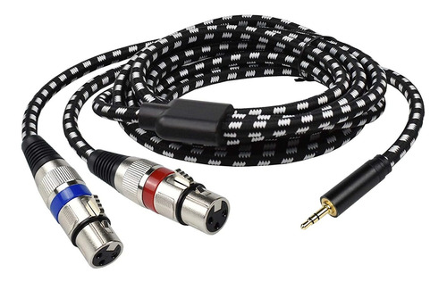 Cable De Microfono Estereo Doble Xlr Hembra, 10 Pies