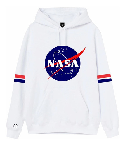 Buzo Buso Saco Sudadera Nasa Blanco