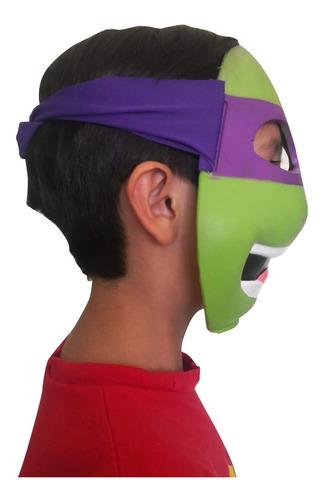 Máscara Tortugas Niños Morado