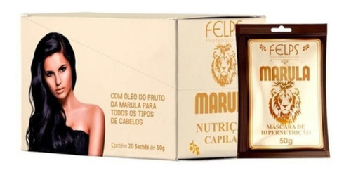 Felps Marula Hipernutriação Display Com 20 Sachês De 50g 