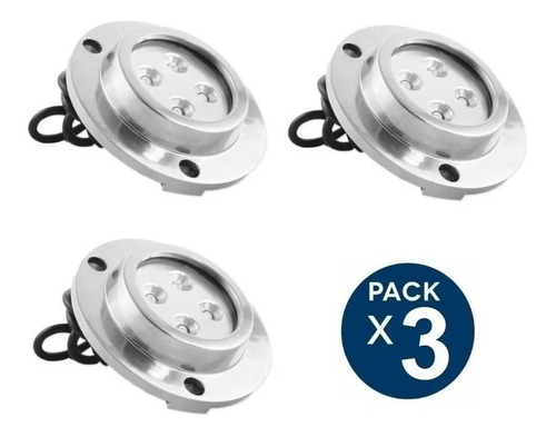 Ampolletas Led Foco Piscina Sumergible 12v 10w Ip68 X3