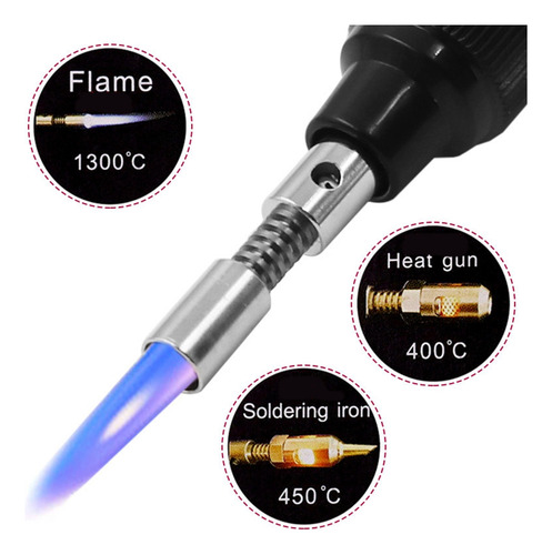 Juego De Soldador A Gas (6ps), Soldador A Gas Para Un Uso Rá