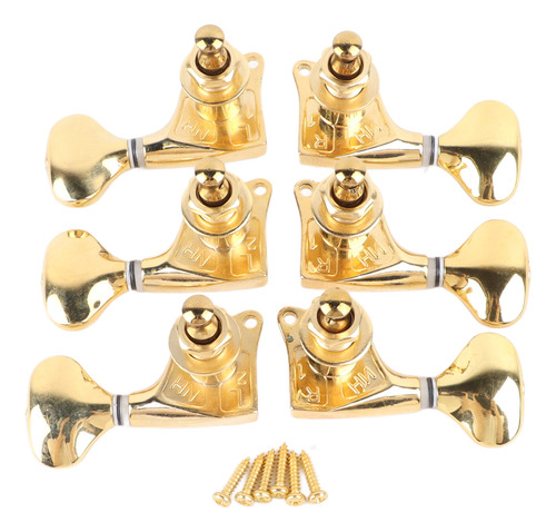 Guitar Tuning Pegs 6pcs Tuner Set 1:18 Gear Ratio Completely