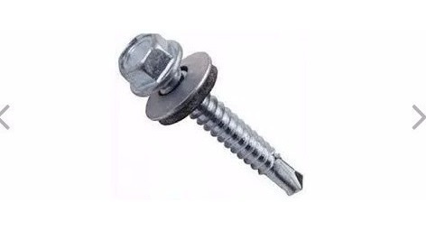 Tornillo Autoperforante Hexagonal Punta Mecha 14x2 C/arandel
