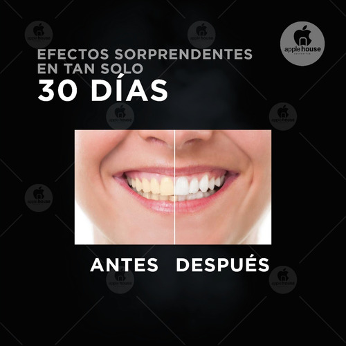 Imagen 2 de 9 de Blanqueador Dental Pack X10 Carbon Coco Familiar Dientes