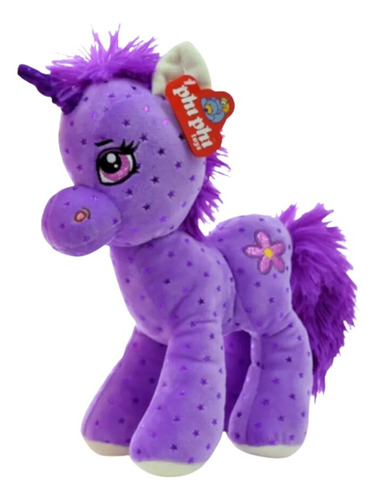 Unicornio Parado 30cm Peluche Colorido Phi Phi Toys La Plata