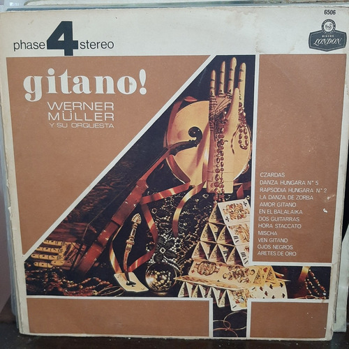 Vinilo Werner Muller Su Orquesta Gitano Wwx O2