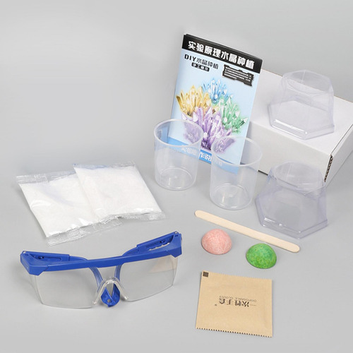 Crystal Growing Science Kit Easy Diy Stem Toys Muestras Rojo