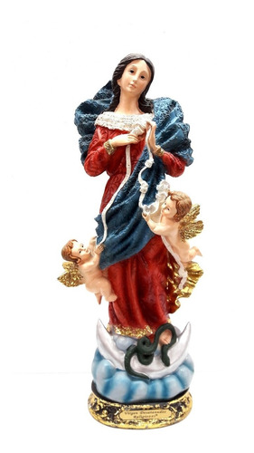 Virgen Desatanudos Dorado 20cm  530-779654  Religiozzi