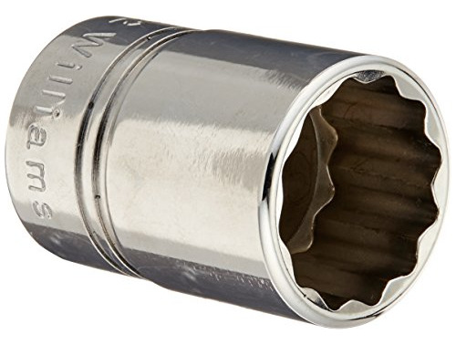 Williams St-1225 1/2 Drive Socket Poco Profundo, 12 Puntos, 