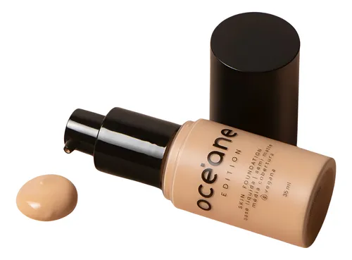 Base Líquida Maquiagem Cobertura Semi Matte Facial Oceane