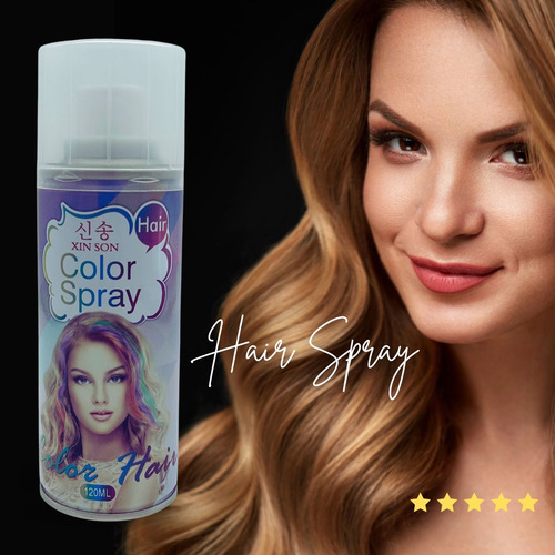 Pintura Para Cabello 11 Pz Spray Temporal Pelo Loco Aerosol
